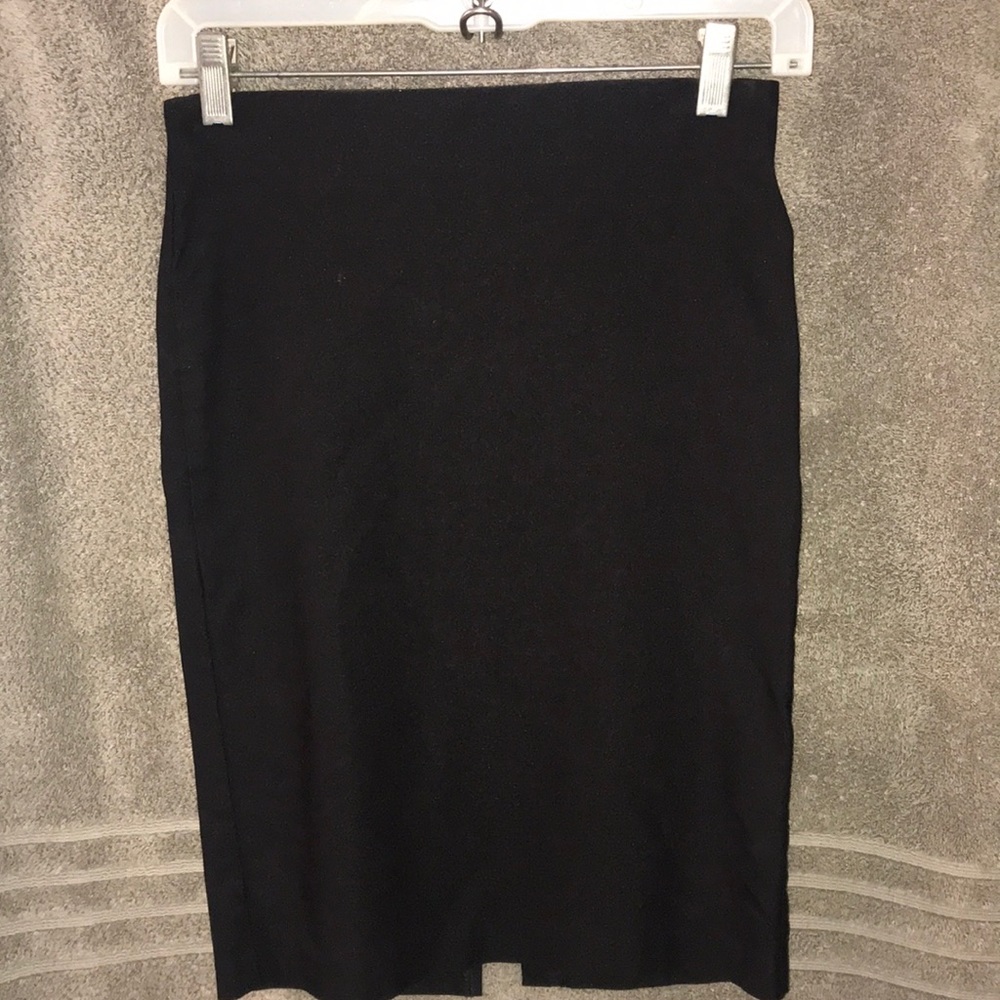 Black pencil skirt